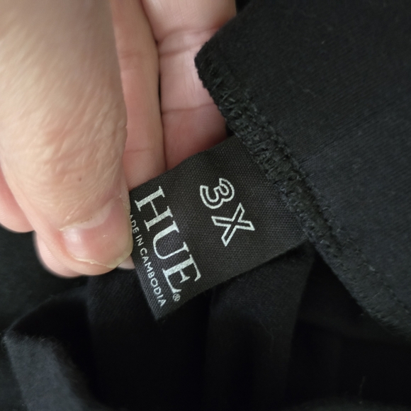 Hue Black Leggings 3X - Picture 2 of 2